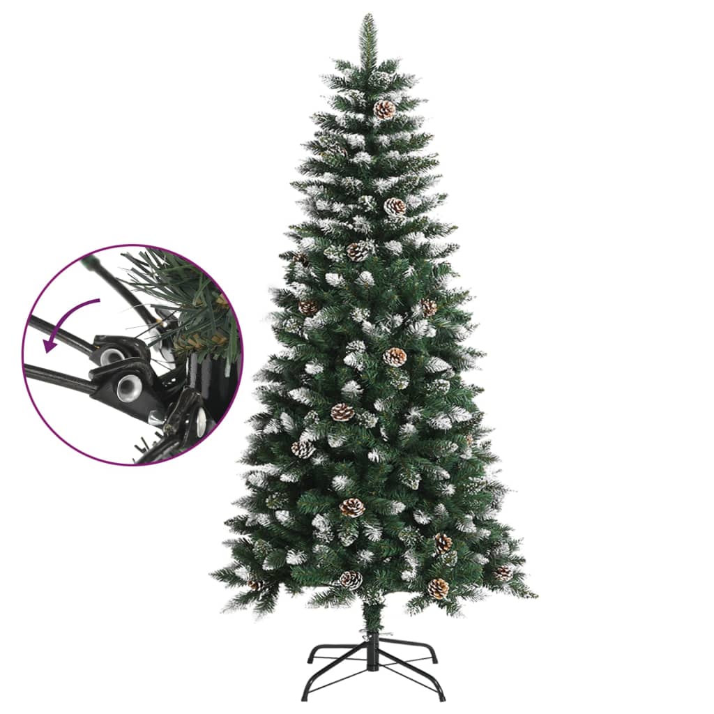 Tekojoulukuusi jalustalla vihreä 120 cm PVC - Harrastajankoti.fi