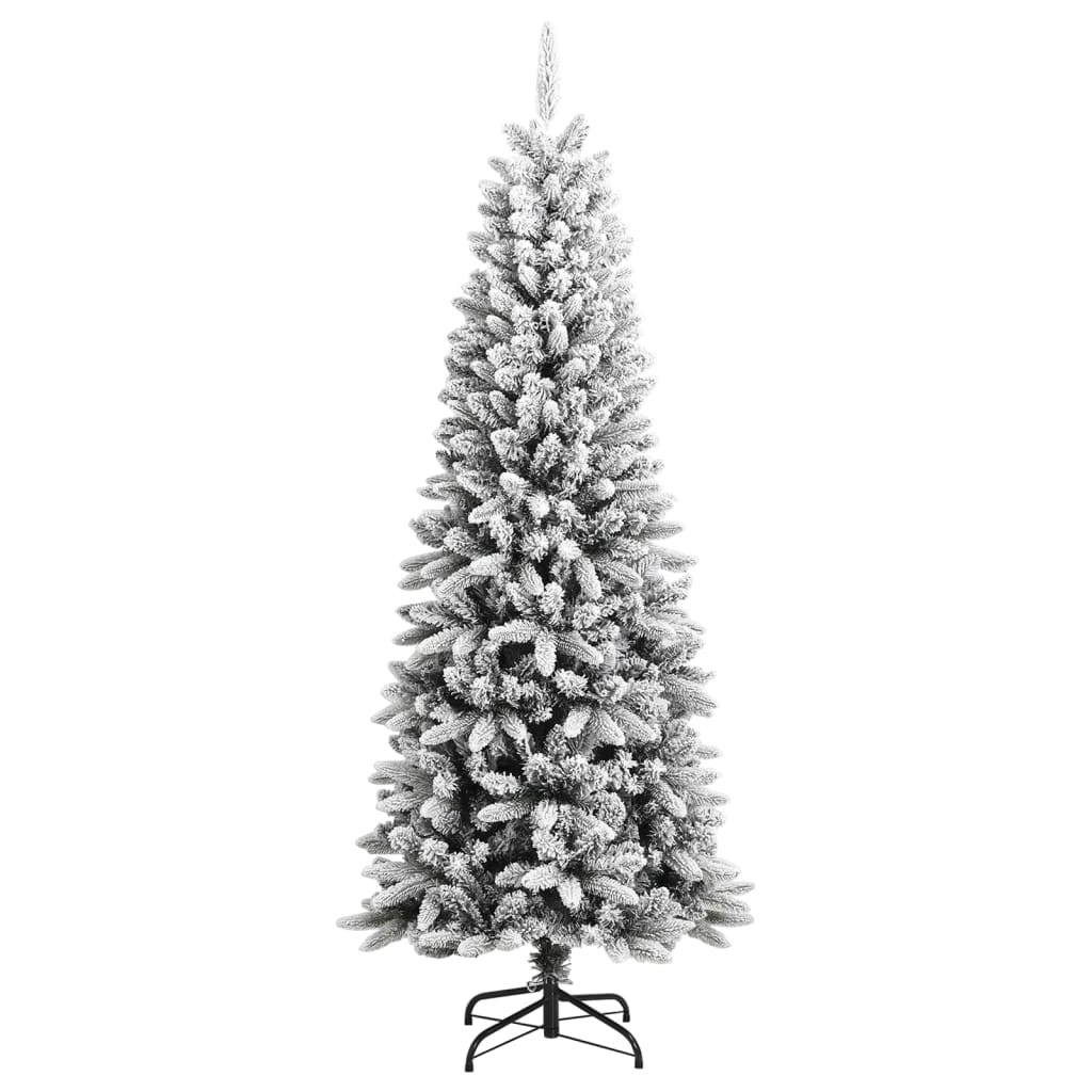 Tekojoulukuusi lumihuurteella 180 cm PVC ja PE - Harrastajankoti.fi
