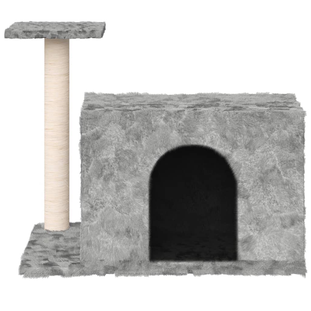 Kissan kiipeilypuu sisal- raapimispylväällä vaaleanharm. 51 cm - Harrastajankoti.fi