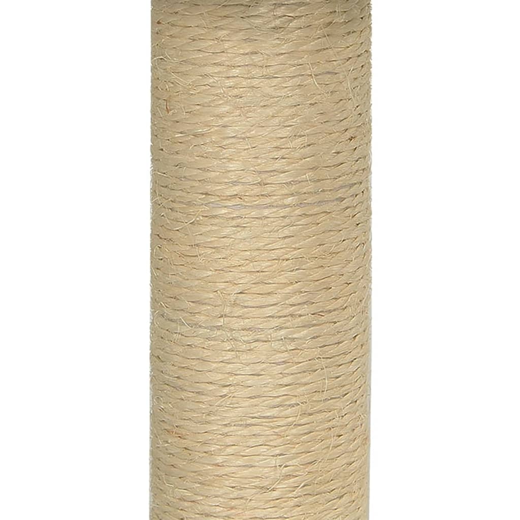 Kissan kiipeilypuu sisal- raapimispylväällä kerma 74 cm - Harrastajankoti.fi