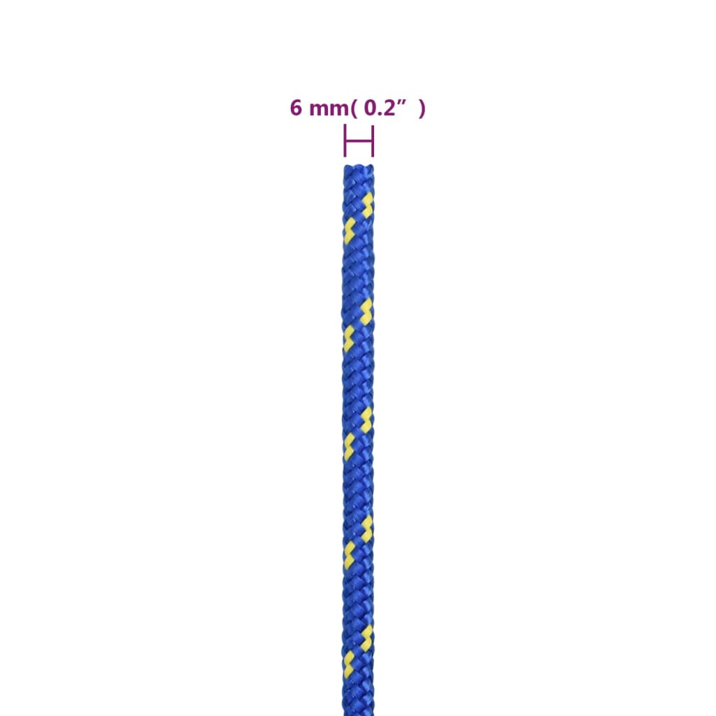 Veneköysi sininen 6 mm 50 m polypropeeni - Harrastajankoti.fi