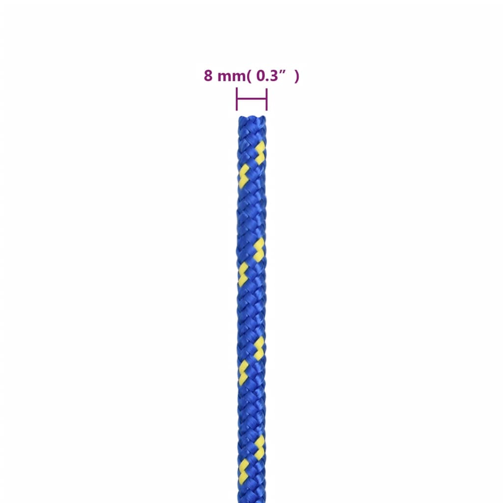 Veneköysi sininen 8 mm 250 m polypropeeni - Harrastajankoti.fi