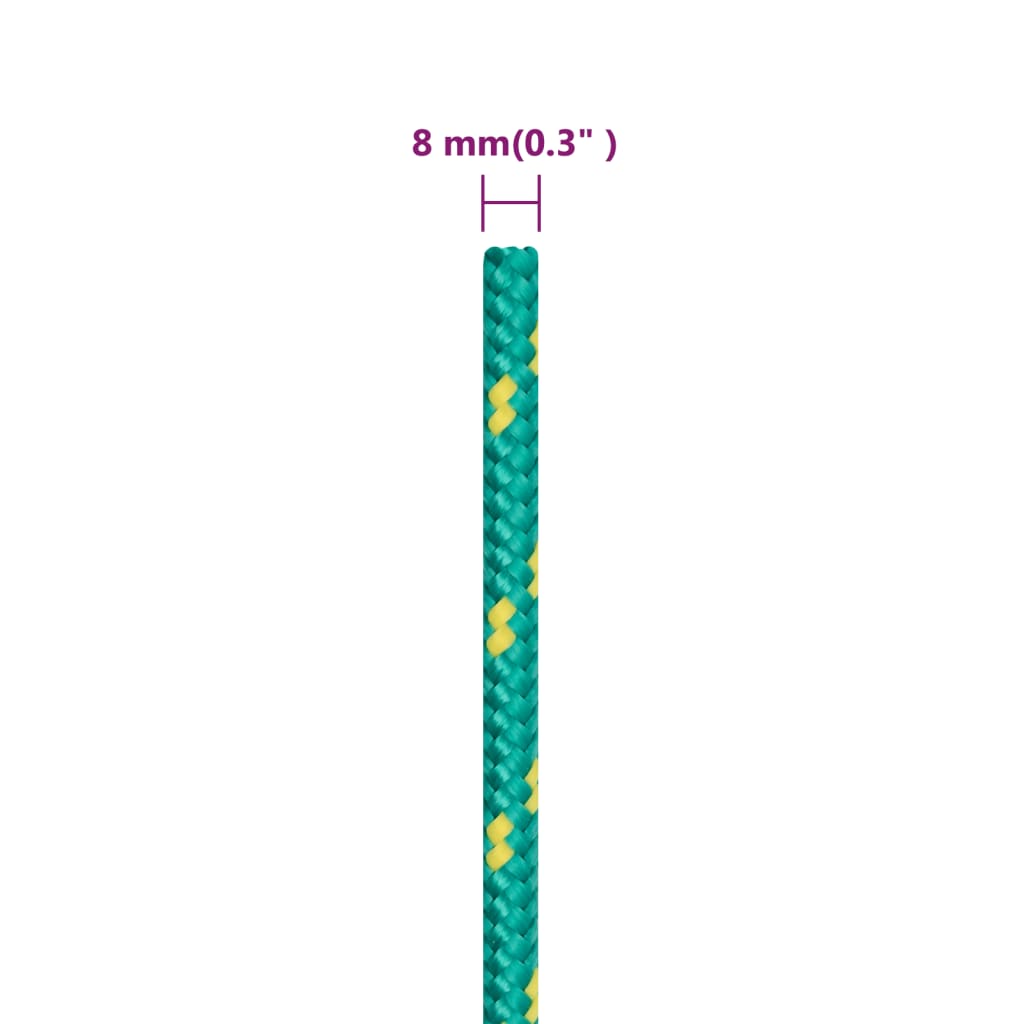 Veneköysi vihreä 8 mm 250 m polypropeeni - Harrastajankoti.fi