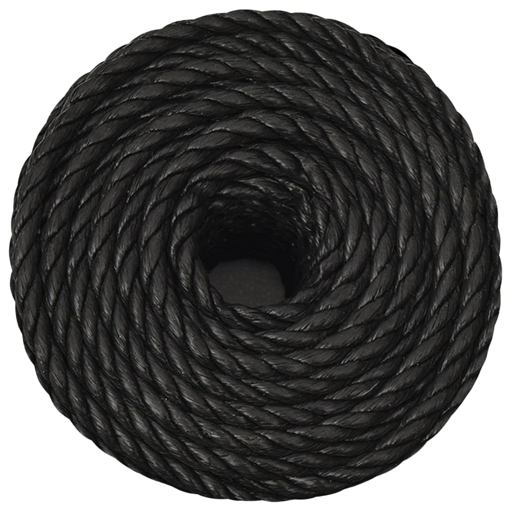 Työköysi musta 10 mm 100 m polypropeeni - Harrastajankoti.fi
