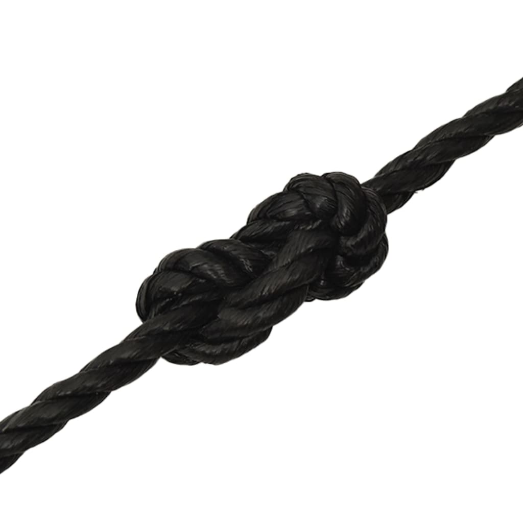 Työköysi musta 10 mm 100 m polypropeeni - Harrastajankoti.fi