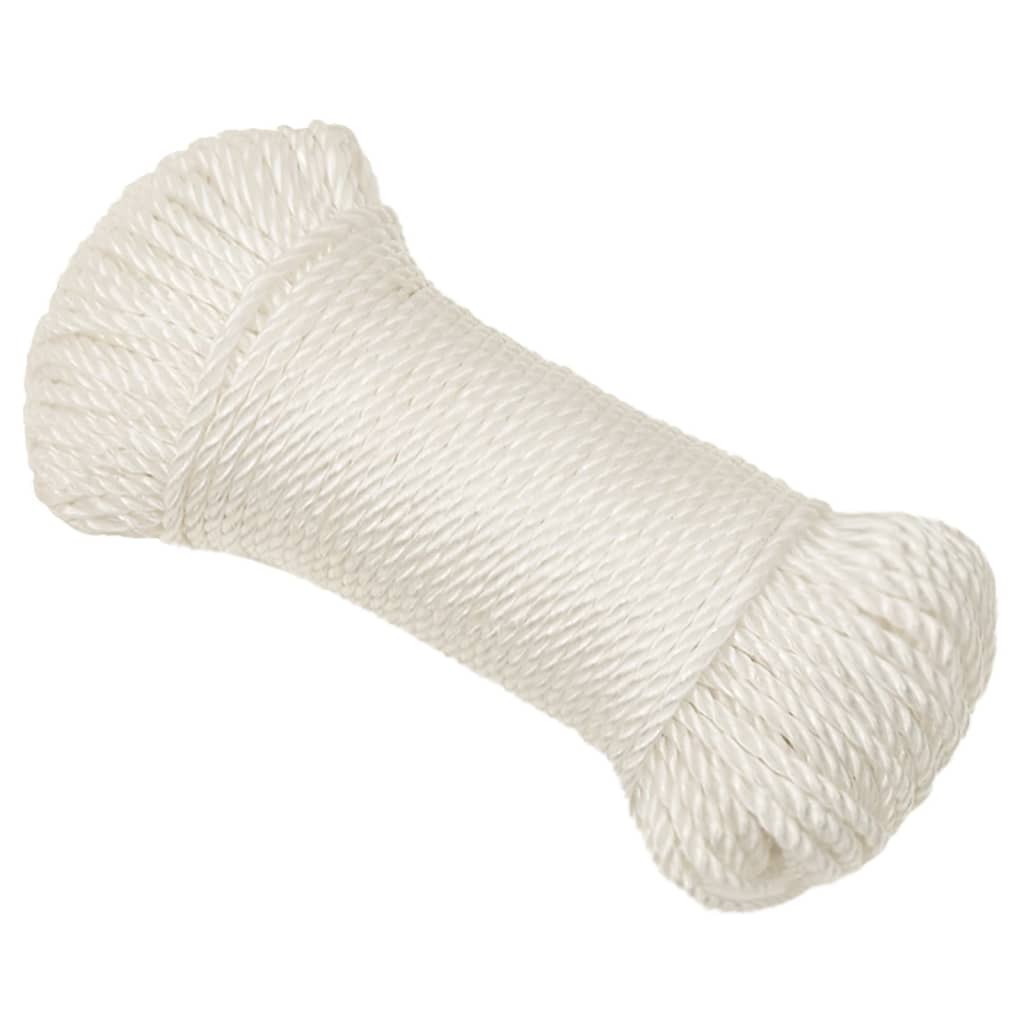 Työköysi valkoinen 6 mm 250 m polypropeeni - Harrastajankoti.fi