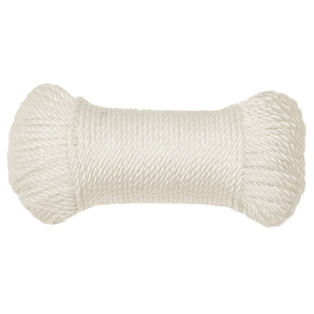 Työköysi valkoinen 6 mm 250 m polypropeeni - Harrastajankoti.fi