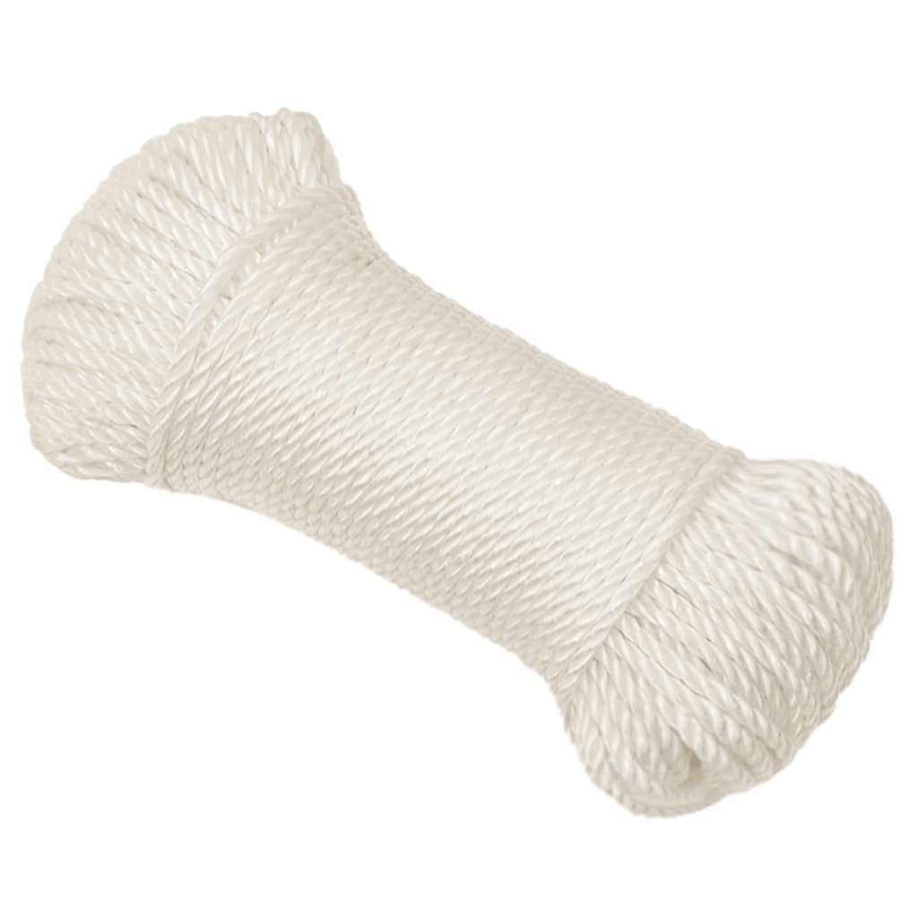 Työköysi valkoinen 8 mm 500 m polypropeeni - Harrastajankoti.fi