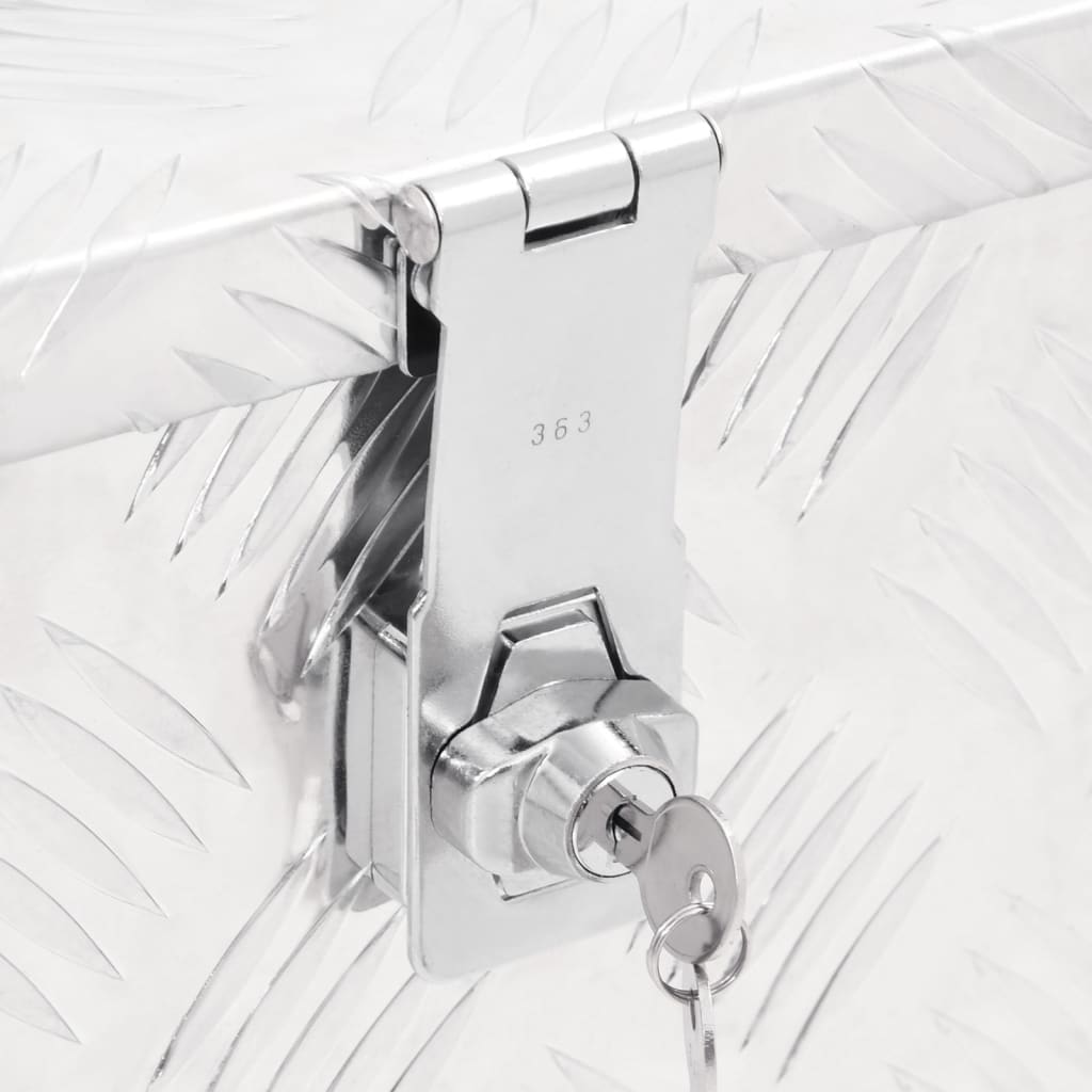 Säilytyslaatikko hopea 50x20,5x15 cm alumiini - Harrastajankoti.fi