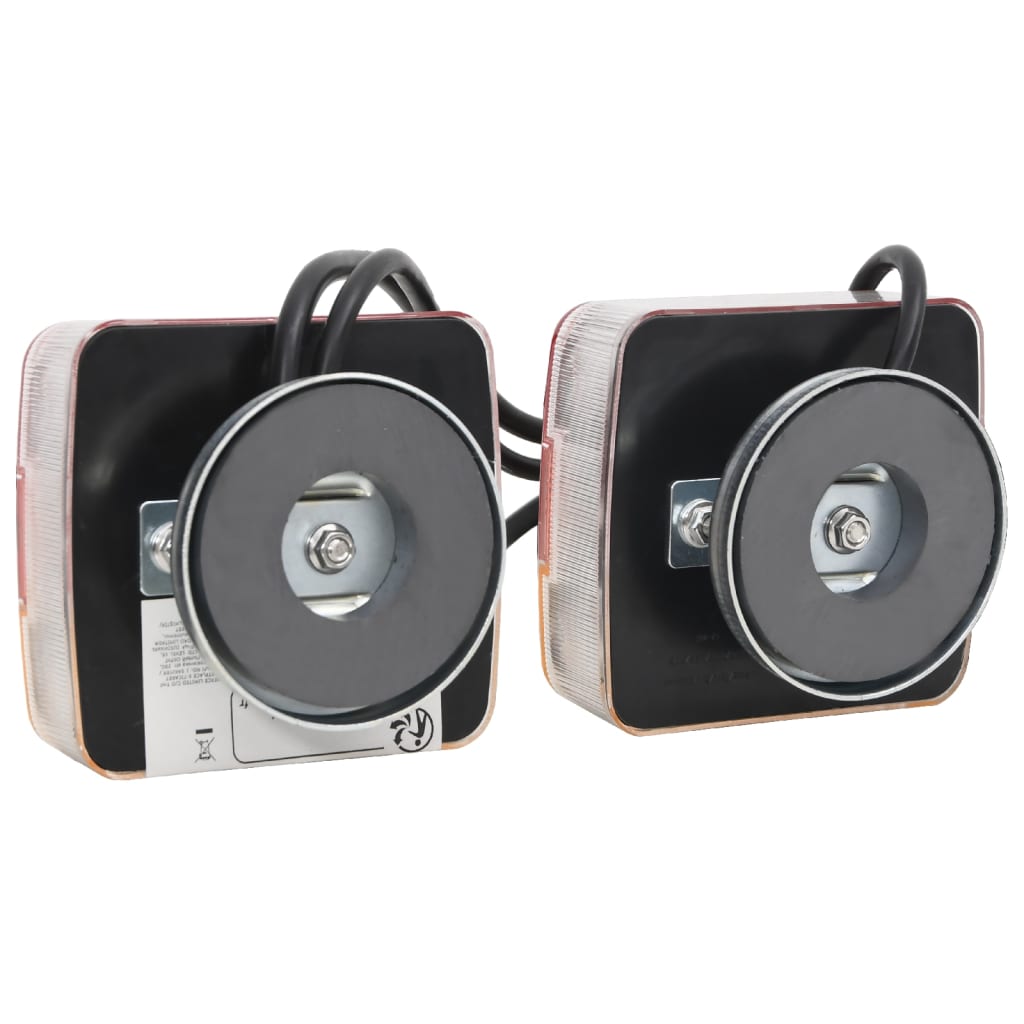 Perävaunuvalot 2 kpl pun. 10,5x7,5x10 cm 12V LED-polttimo - Harrastajankoti.fi