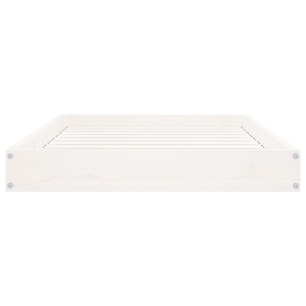 Koiransänky valkoinen 91,5x64x9 cm täysi mänty - Harrastajankoti.fi