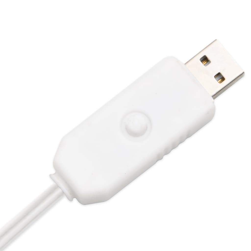 Valkoinen LED-koivu lämmin valkoinen 72 LED-valoa 150 cm - Harrastajankoti.fi