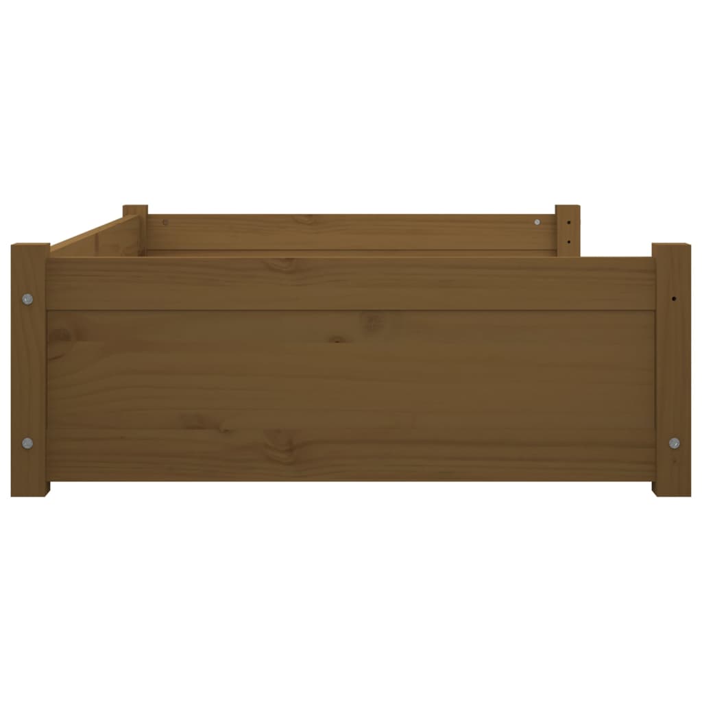 Koiransänky hunajanruskea 105,5x75,5x28 cm täysi mänty - Harrastajankoti.fi