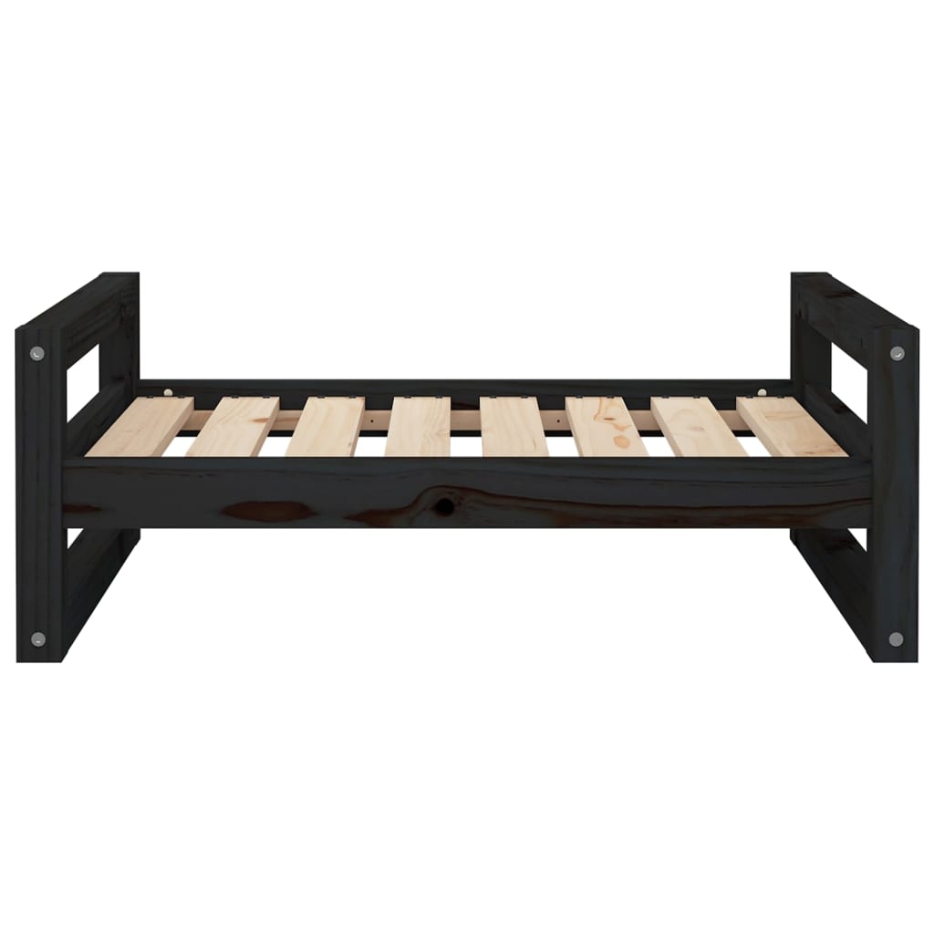 Koiransänky musta 75,5x55,5x28 cm täysi mänty - Harrastajankoti.fi