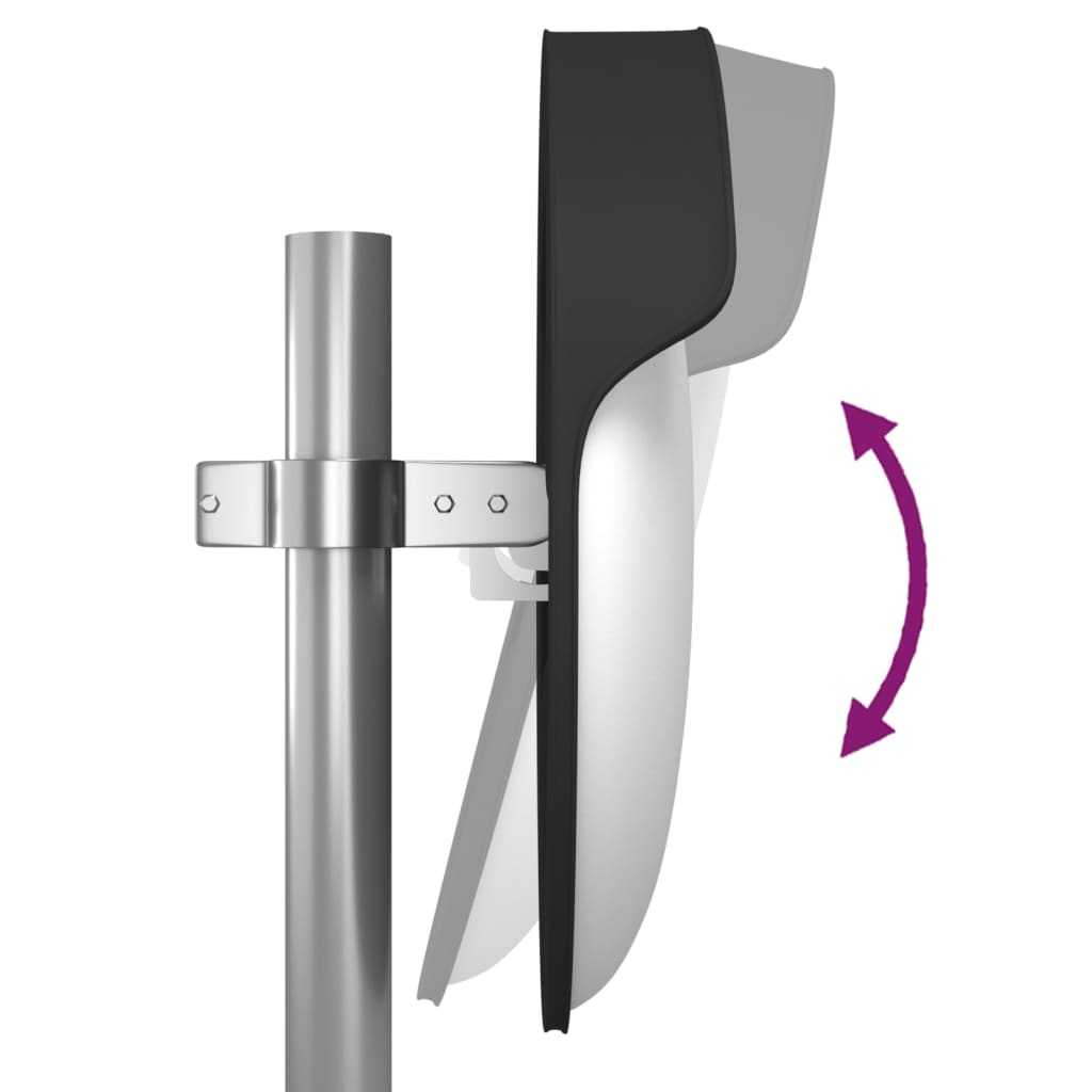 Liikennepeili kupera musta Ø45 cm polykarbonaatti - Harrastajankoti.fi