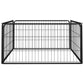 Koiranhäkki 4 paneelia musta 100x50 cm jauhemaalattu teräs - Harrastajankoti.fi