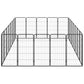 Koiranhäkki 24 paneelia musta 50x100 cm jauhemaalattu teräs - Harrastajankoti.fi