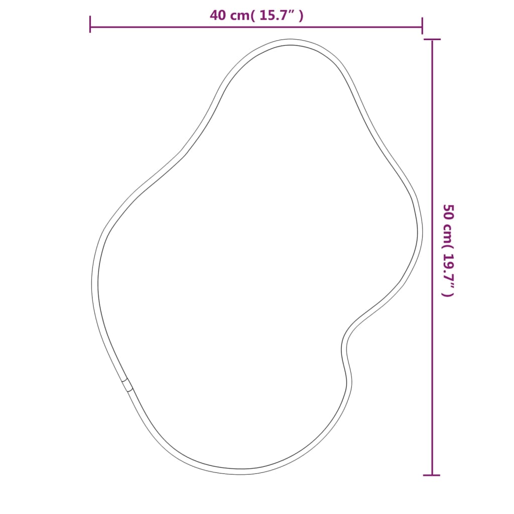 Seinäpeili hopea 50x40 cm - Harrastajankoti.fi