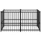Koiranhäkki musta 193,5x97x100 cm teräs - Harrastajankoti.fi