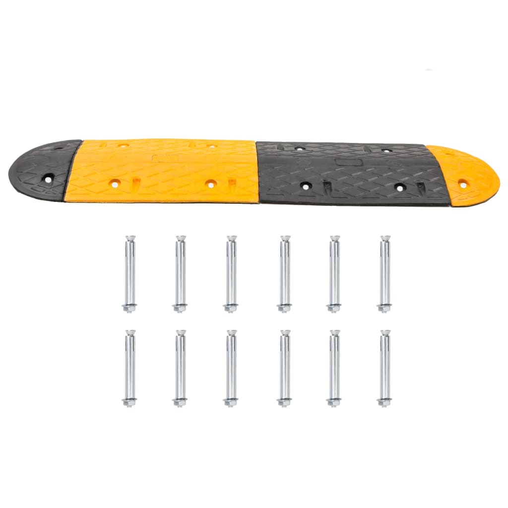 Nopeustöyssy keltainen ja musta 129x32,5x4 cm kumi - Harrastajankoti.fi