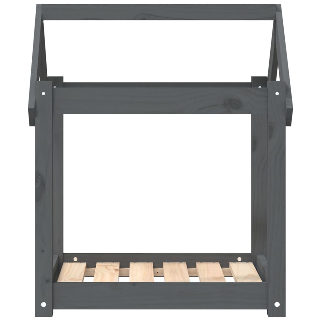 Koiransänky harmaa 61x50x70 cm täysi mänty - Harrastajankoti.fi