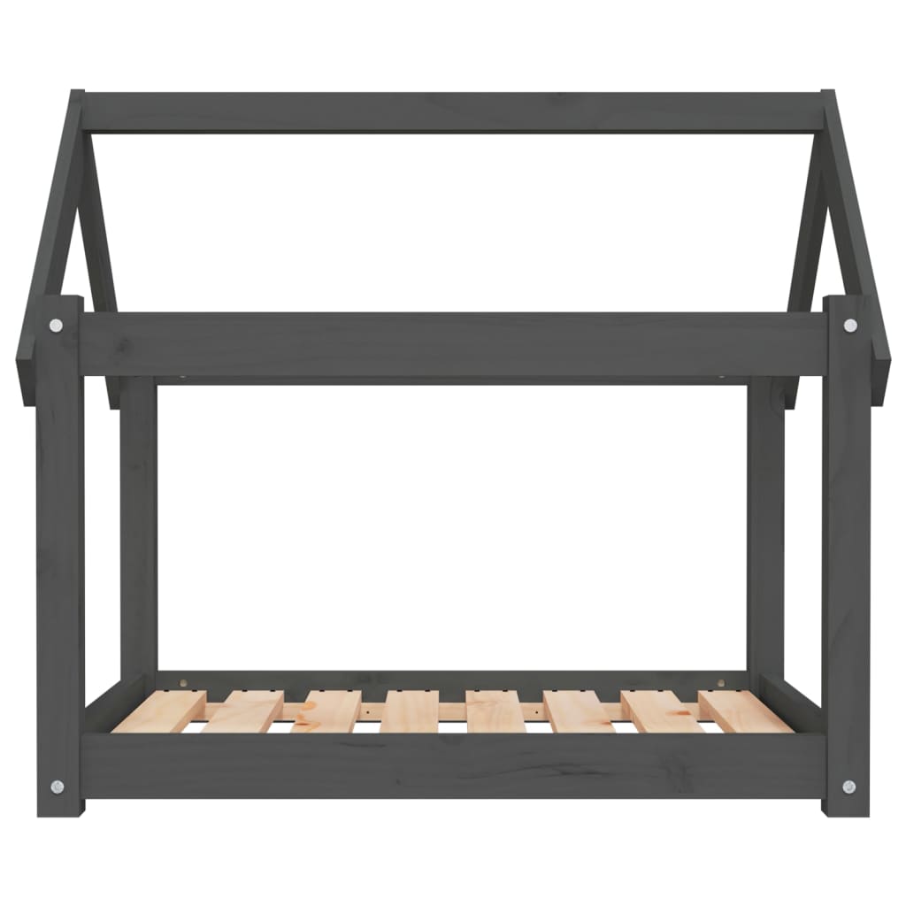 Koiransänky harmaa 81x60x70 cm täysi mänty - Harrastajankoti.fi