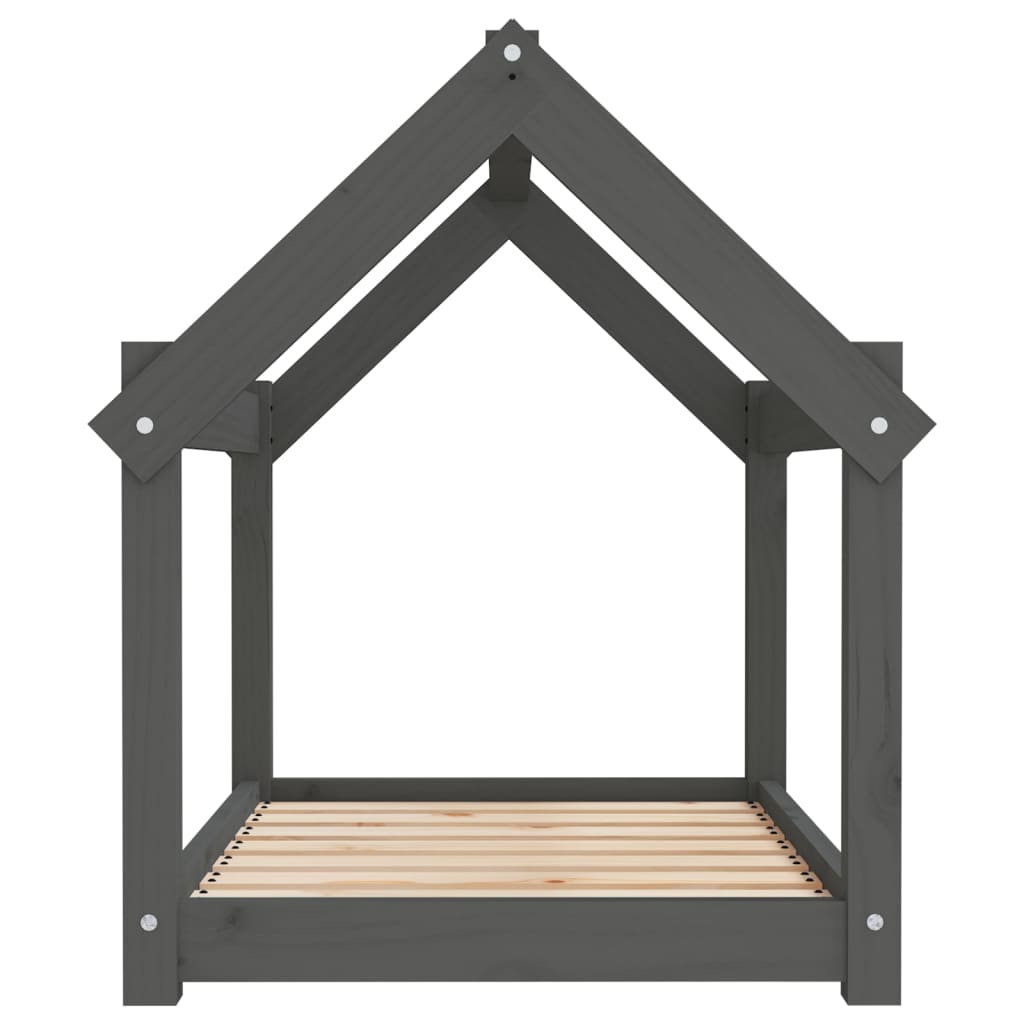 Koiransänky harmaa 81x60x70 cm täysi mänty - Harrastajankoti.fi