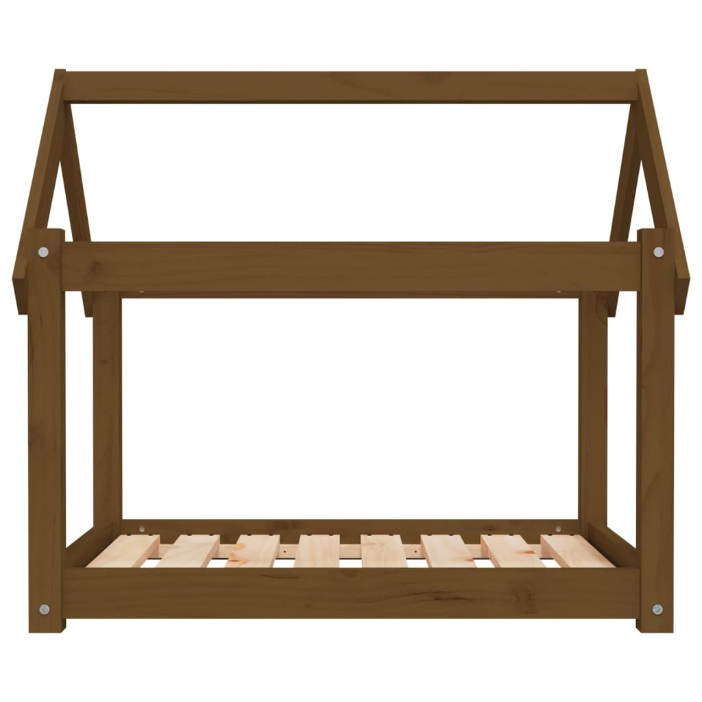 Koiransänky hunajanruskea 81x60x70 cm täysi mänty - Harrastajankoti.fi