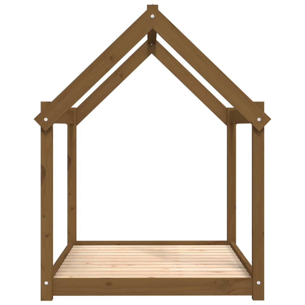 Koiransänky hunajanruskea 111x80x100 cm täysi mänty - Harrastajankoti.fi