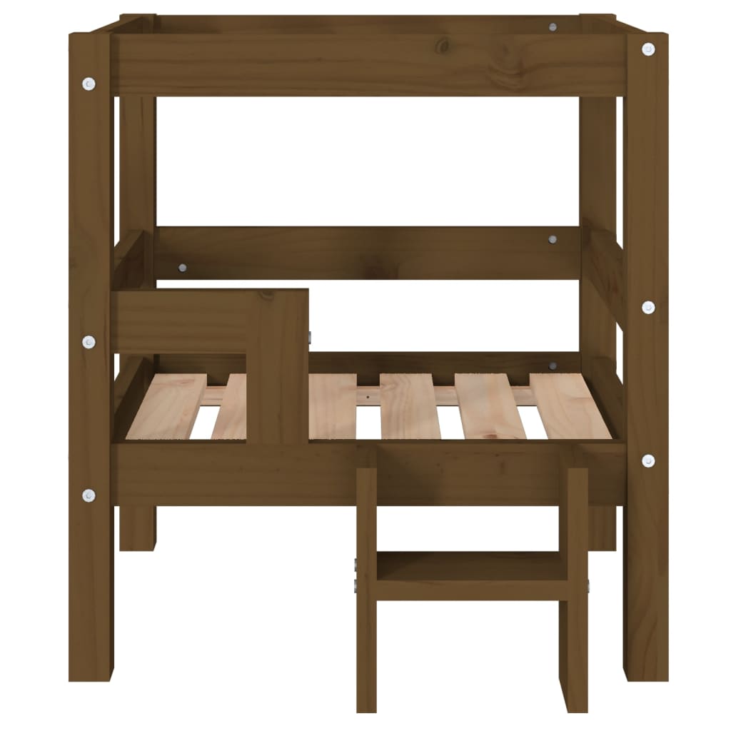 Koiransänky hunajanruskea 55,5x53,5x60 cm täysi mänty - Harrastajankoti.fi