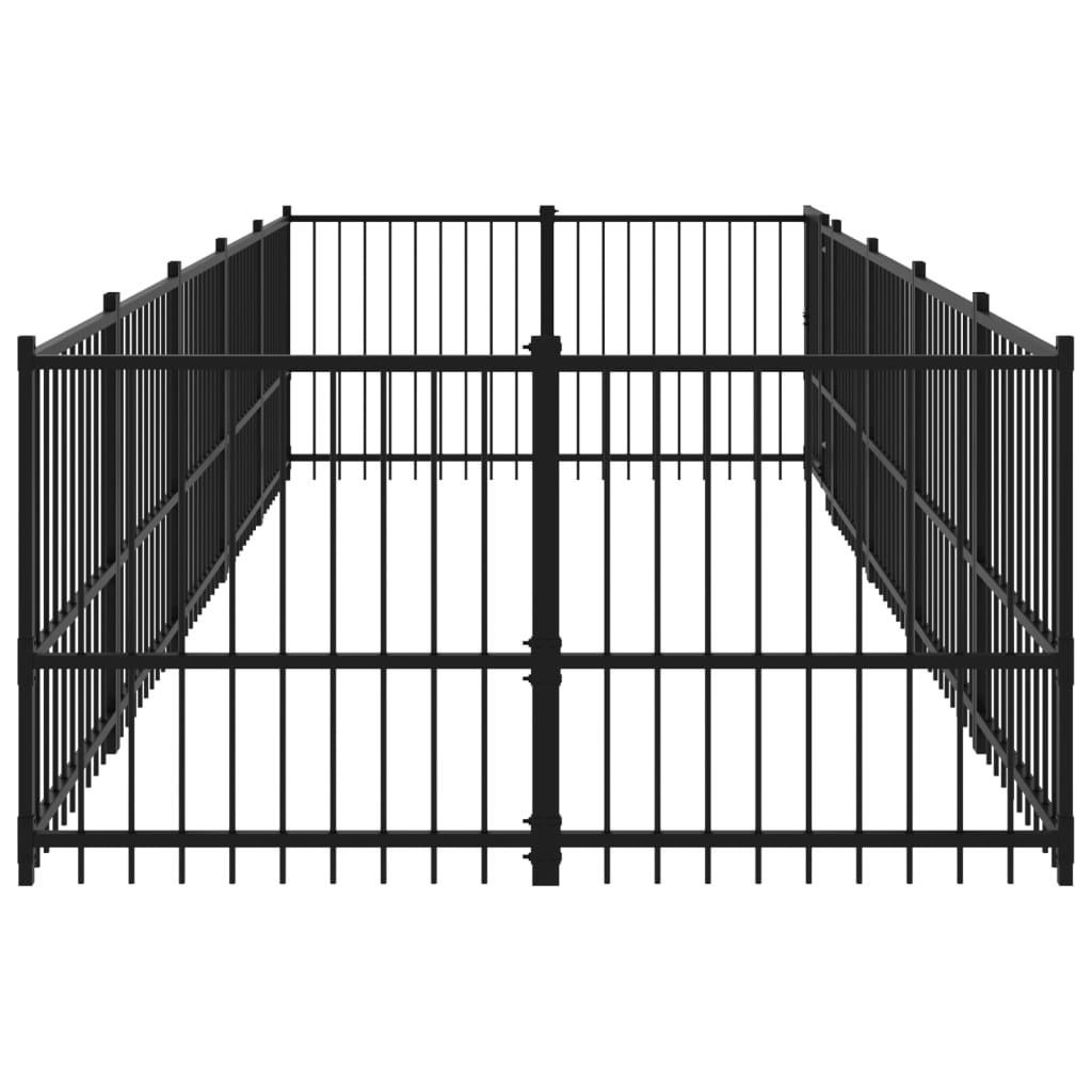 Koiran ulkohäkki teräs 9,38 m² - Harrastajankoti.fi