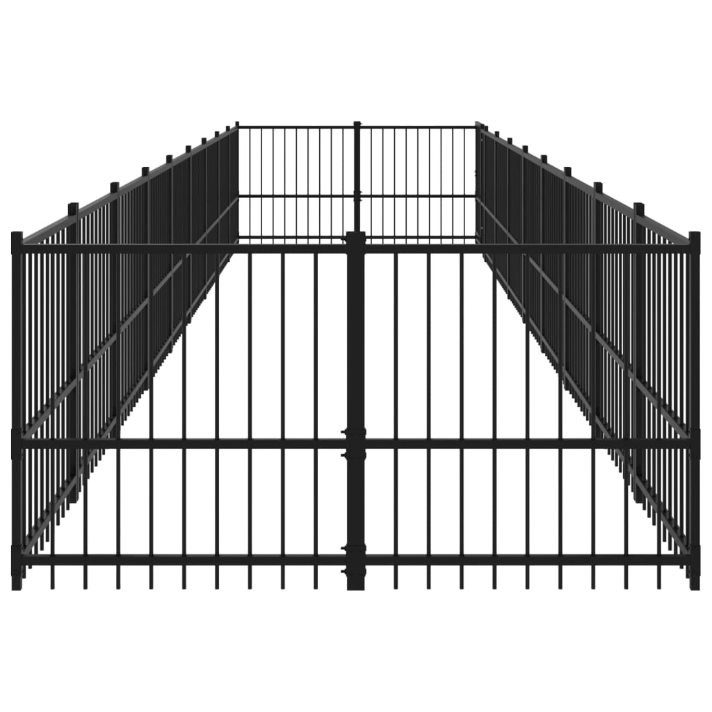 Koiran ulkohäkki teräs 16,89 m² - Harrastajankoti.fi