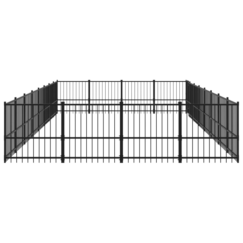 Koiran ulkohäkki teräs 30,11 m² - Harrastajankoti.fi