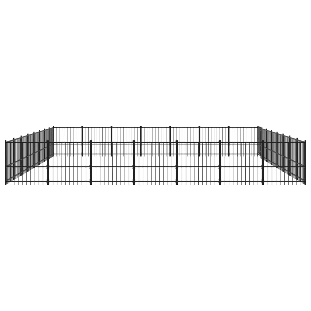 Koiran ulkohäkki teräs 52,69 m² - Harrastajankoti.fi