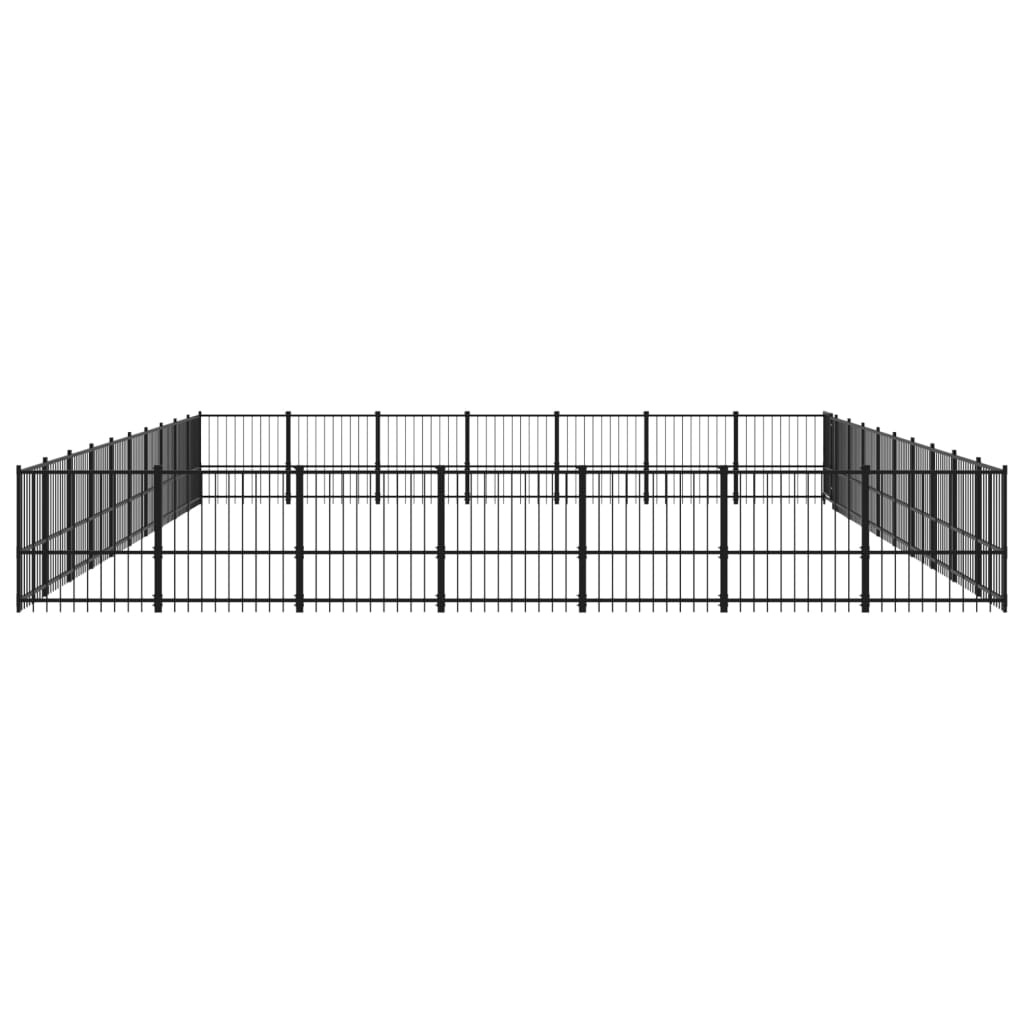 Koiran ulkohäkki teräs 65,86 m² - Harrastajankoti.fi