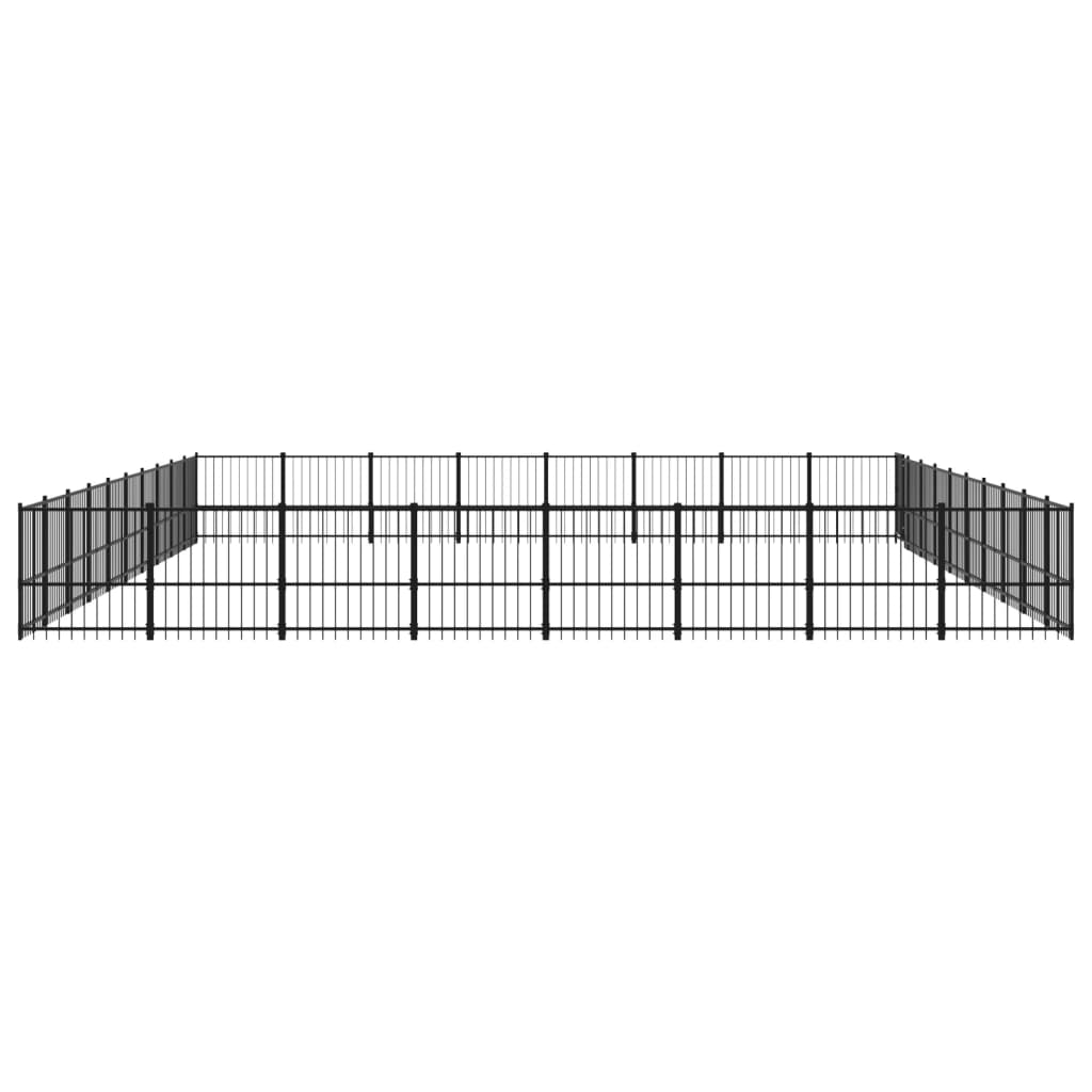 Koiran ulkohäkki teräs 75,27 m² - Harrastajankoti.fi