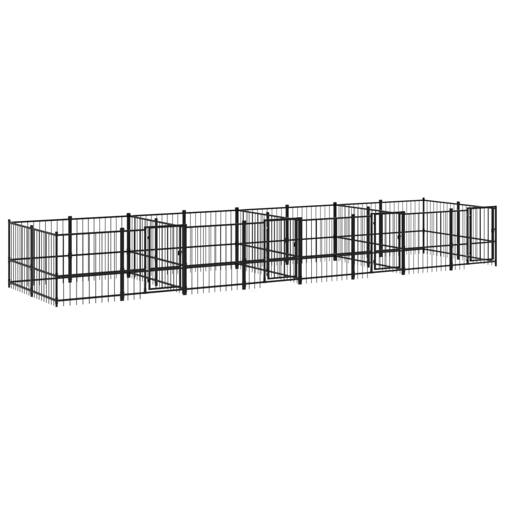 Koiran ulkohäkki teräs 15,02 m² - Harrastajankoti.fi