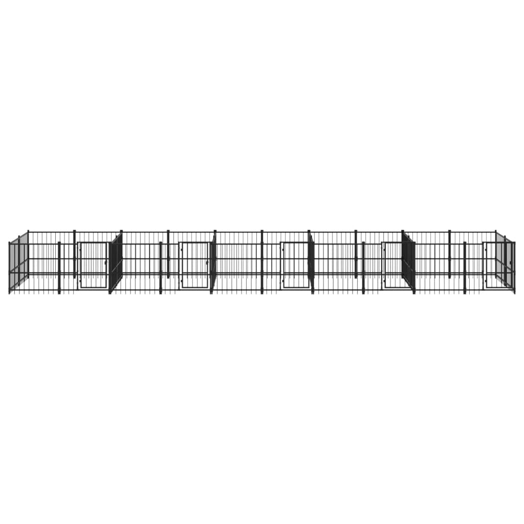 Koiran ulkohäkki teräs 18,77 m² - Harrastajankoti.fi