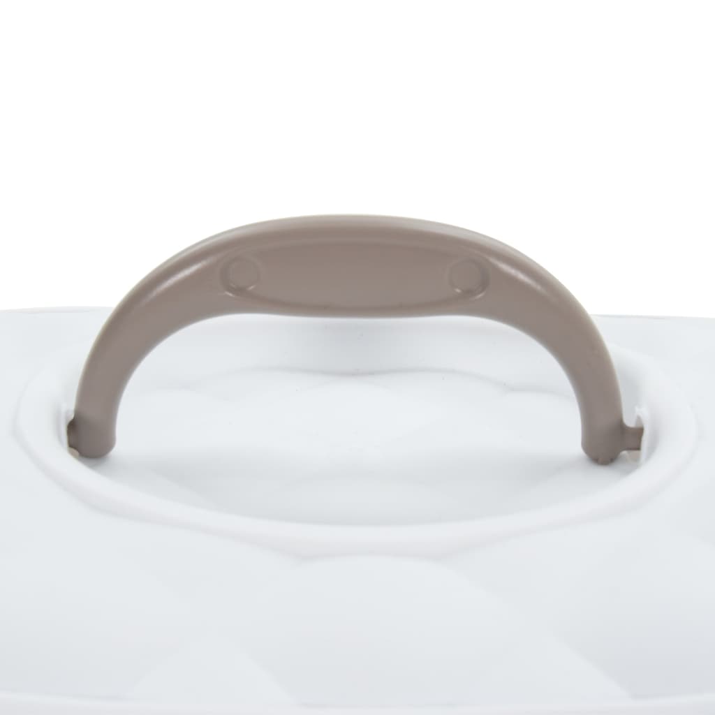 Lemmikin kuljetuslaatikko valkoruskea 50x34,5x32 cm PP - Harrastajankoti.fi