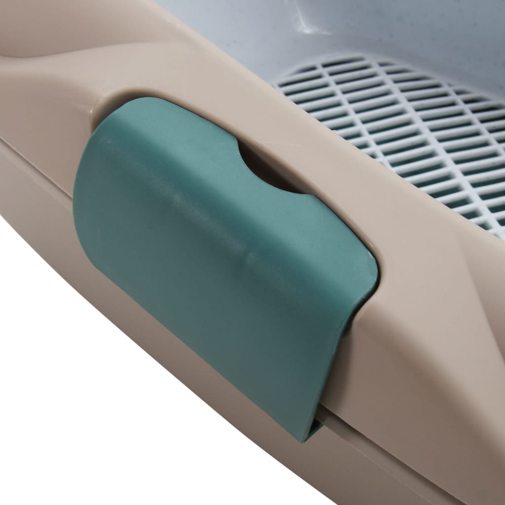 Kissan hiekkalaatikko ruskea ja valkoinen 59x39x22 cm PP - Harrastajankoti.fi