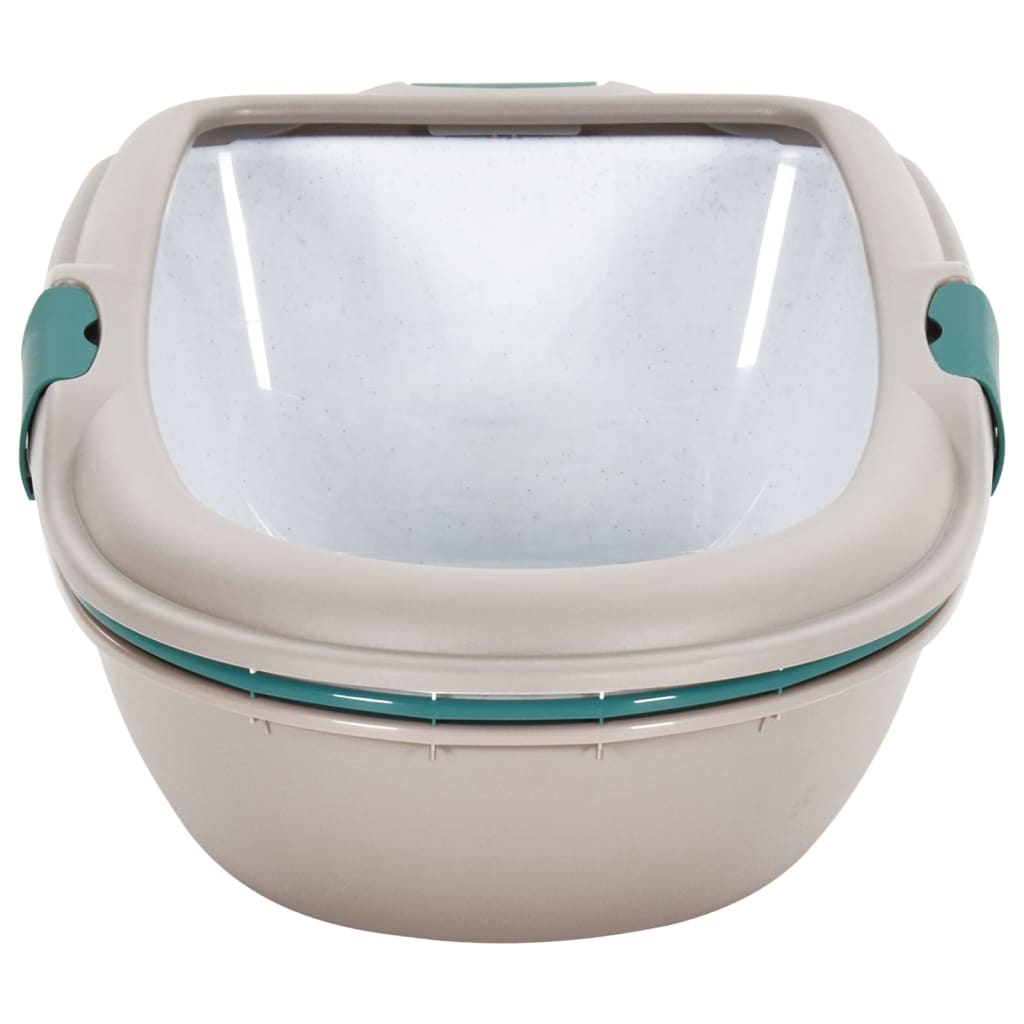 Kissan hiekkalaatikko ruskea ja valkoinen 69,5x47x26 cm PP - Harrastajankoti.fi