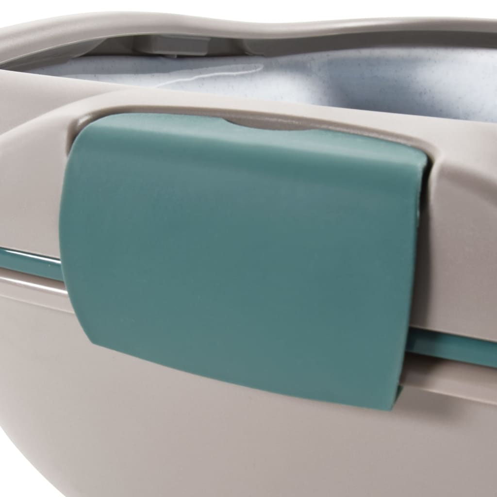 Kissan hiekkalaatikko ruskea ja valkoinen 69,5x47x26 cm PP - Harrastajankoti.fi