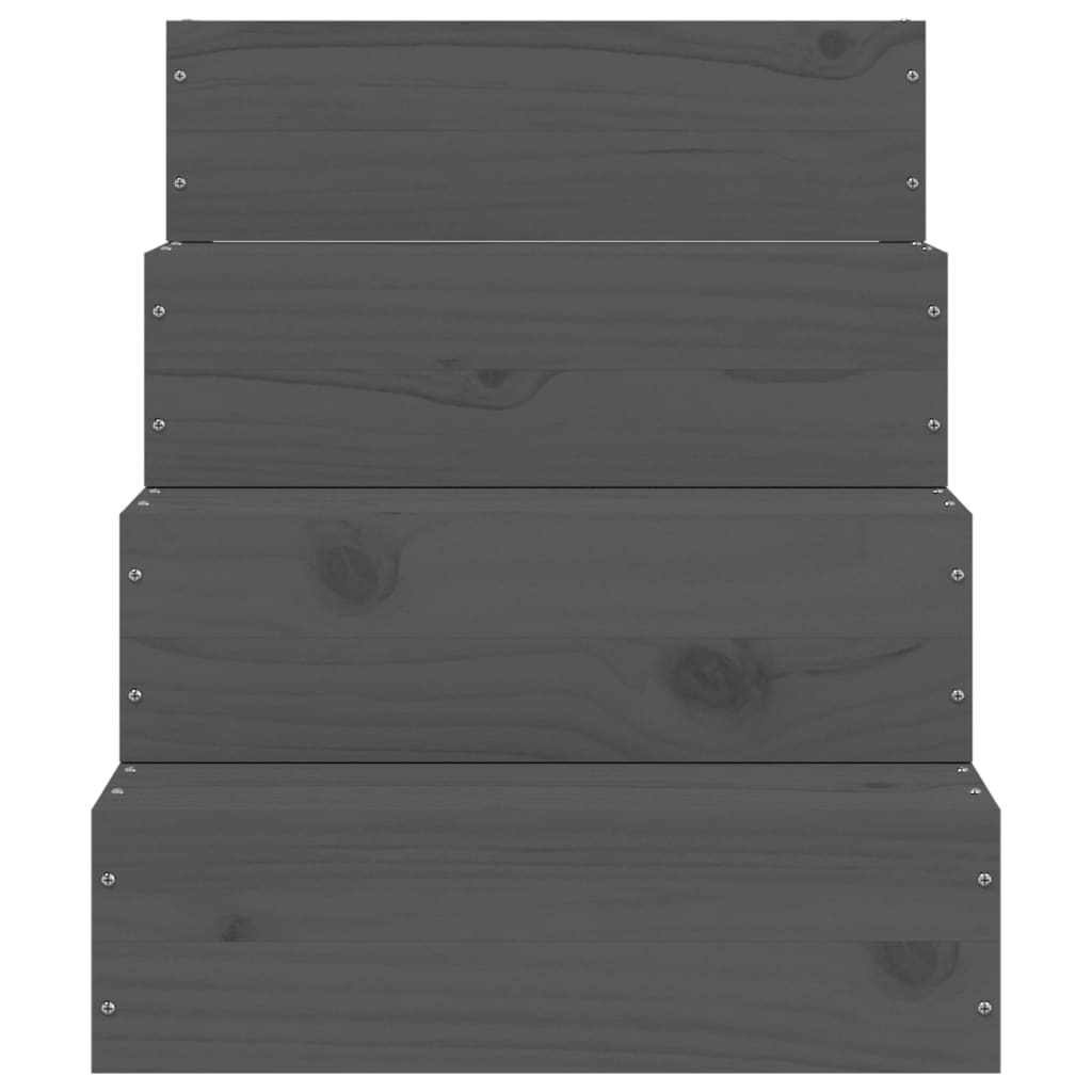 Lemmikkiportaat harmaa 40x49x47 cm täysi mänty - Harrastajankoti.fi