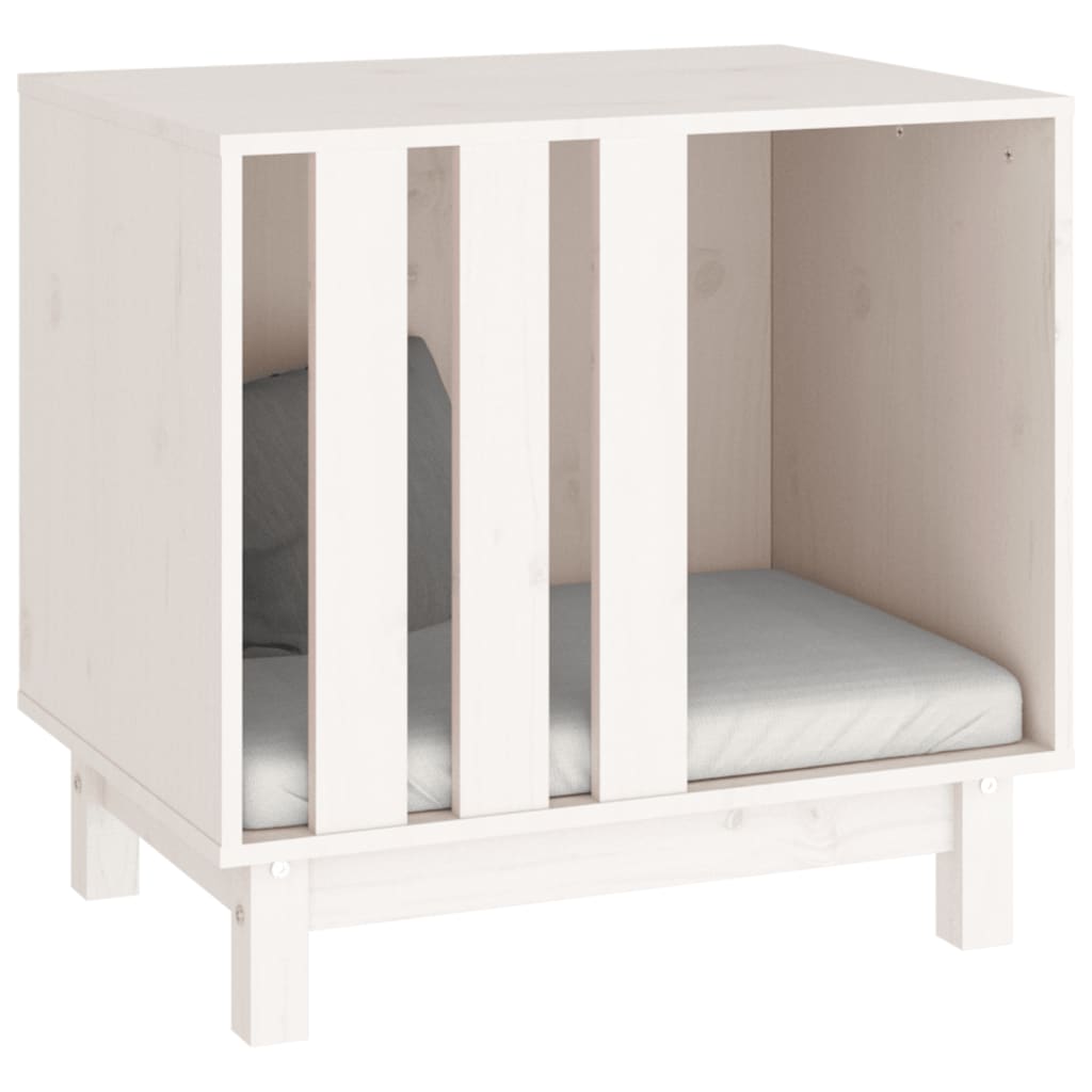 Koirankoppi valkoinen 60x45x57 cm täysi mänty - Harrastajankoti.fi