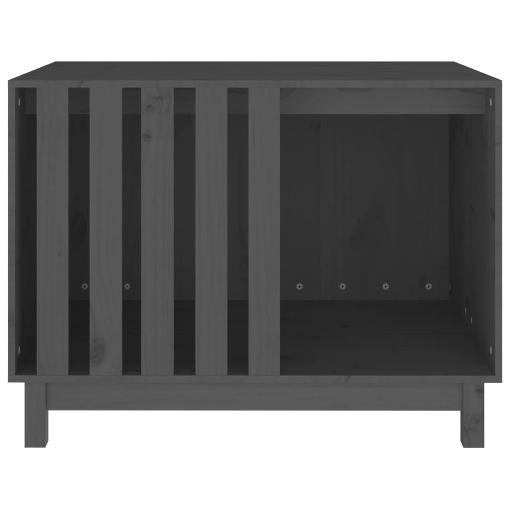 Koirankoppi harmaa 90x60x67 cm täysi mänty - Harrastajankoti.fi