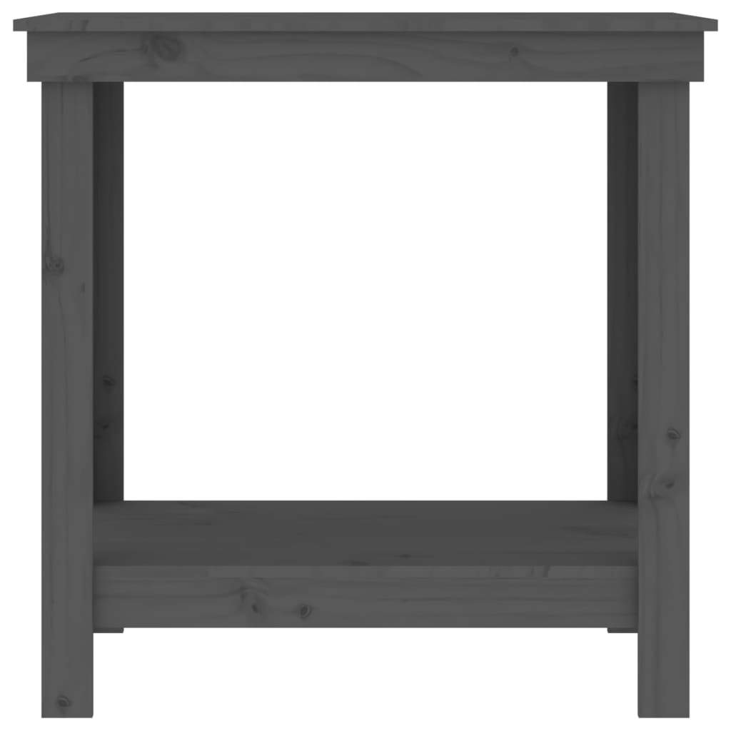 Työpenkki harmaa 80x50x80 cm täysi mänty - Harrastajankoti.fi