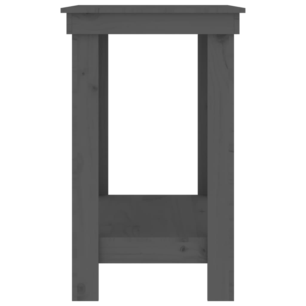 Työpenkki harmaa 110x50x80 cm täysi mänty - Harrastajankoti.fi