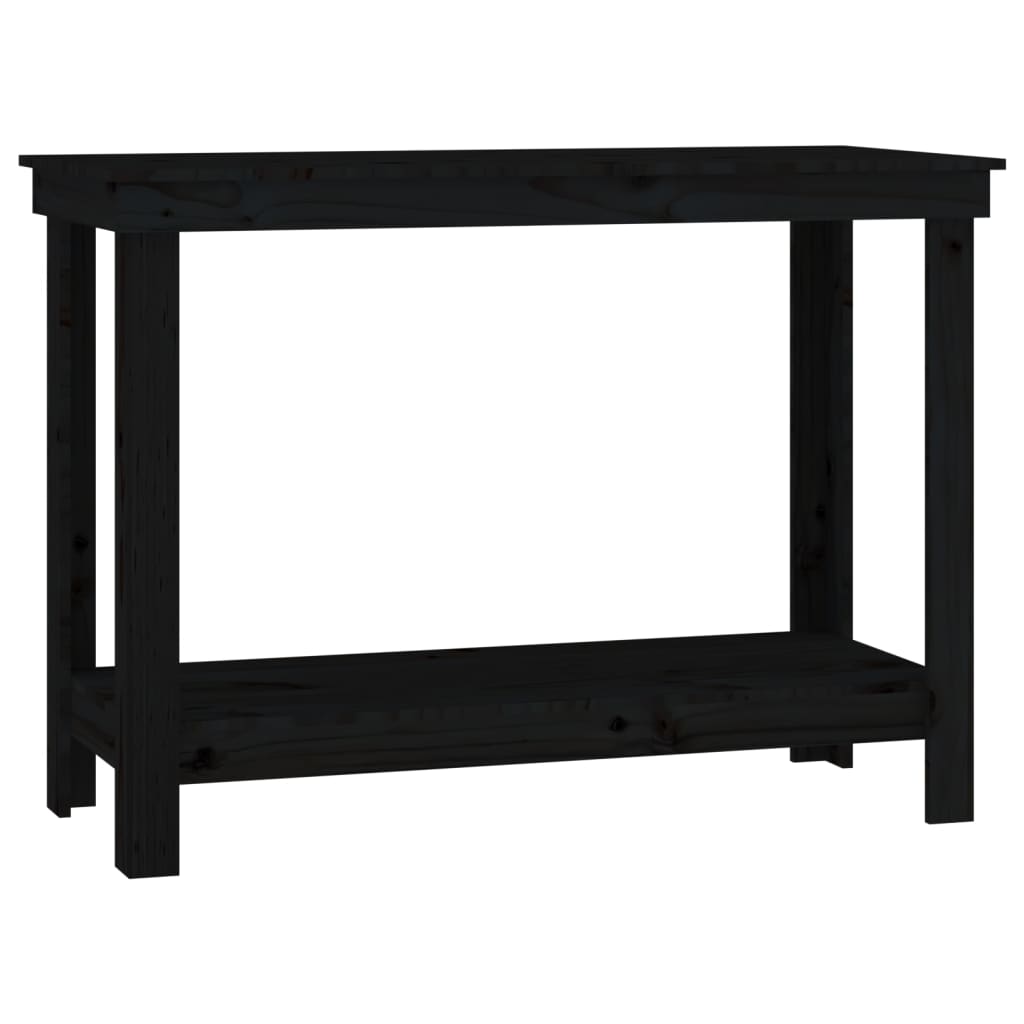 Työpenkki musta 110x50x80 cm täysi mänty - Harrastajankoti.fi