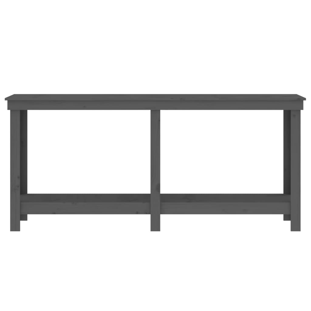 Työpenkki harmaa 180x50x80 cm täysi mänty - Harrastajankoti.fi