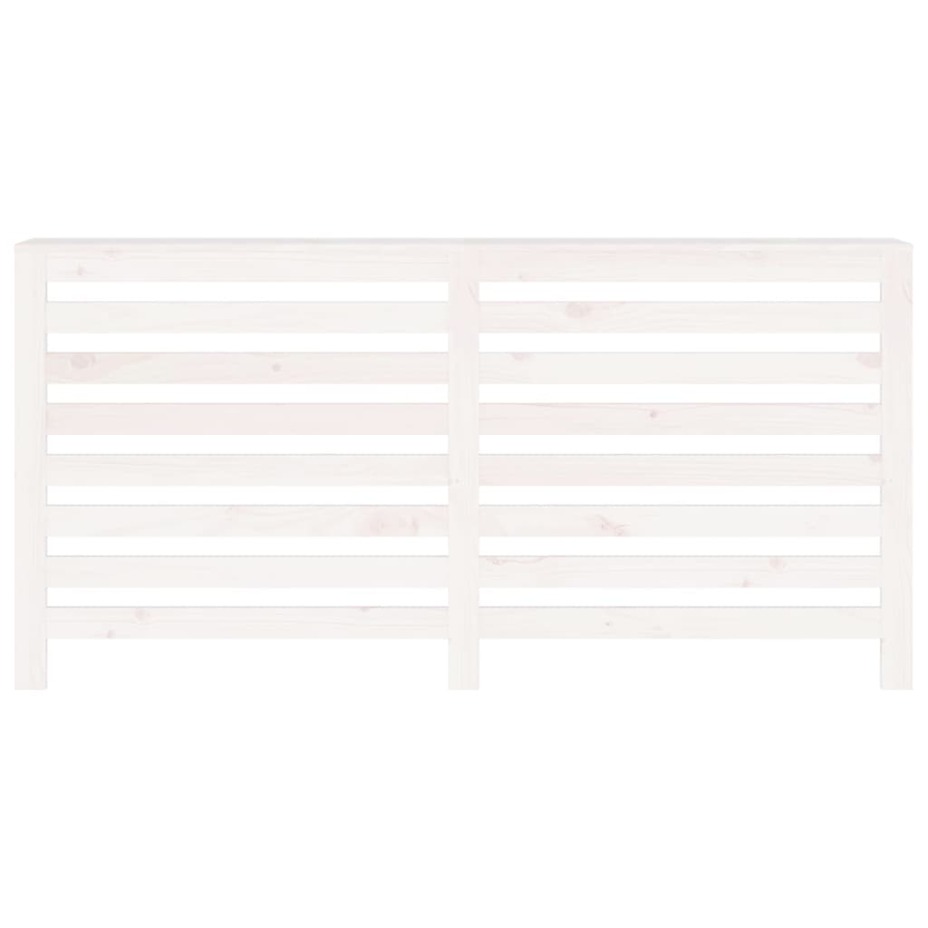 Lämpöpatterin suoja valkoinen 169x19x84 cm täysi mänty - Harrastajankoti.fi